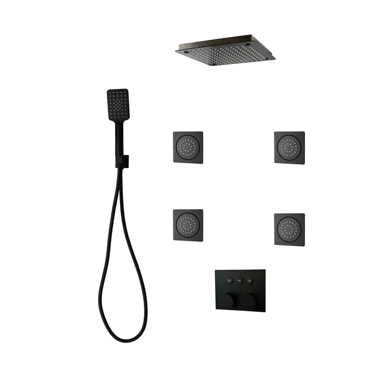 Three Way Thermostatic Shower System F59123 - 4C16BLB4 - Golzar Home