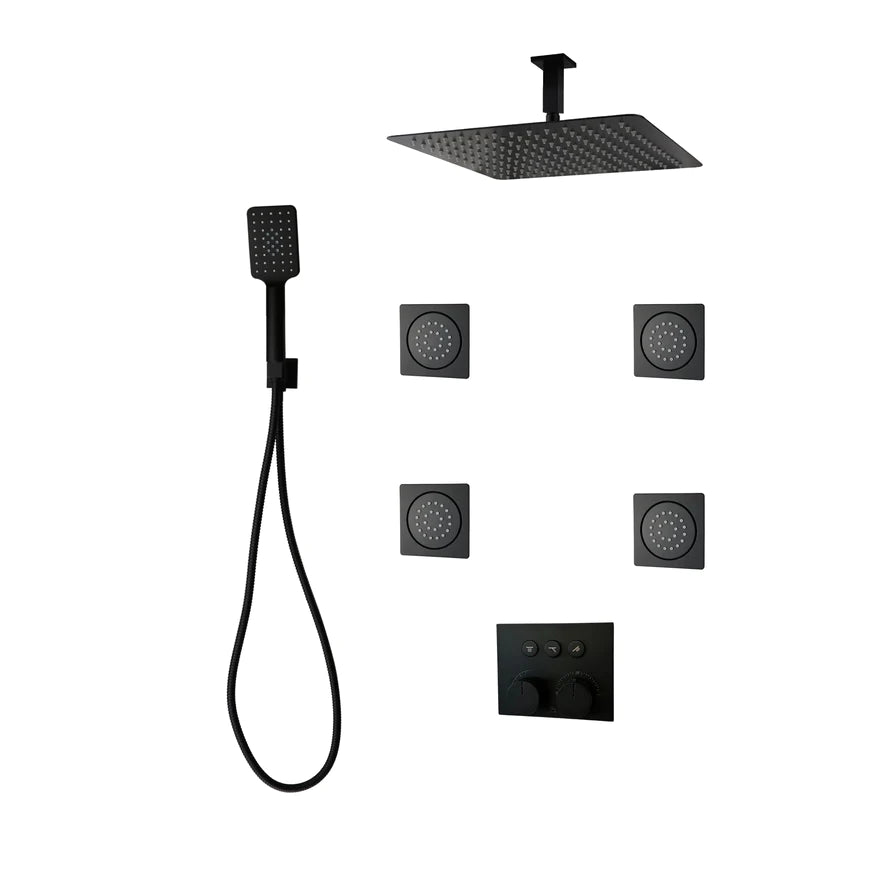 Three Way Thermostatic Shower System F59123 - 4C16BLB4 - Golzar Home