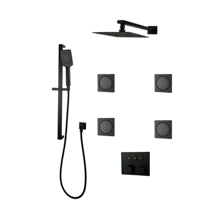 Three Way Thermostatic Shower System F59123 - W16ALB4 - Golzar Home