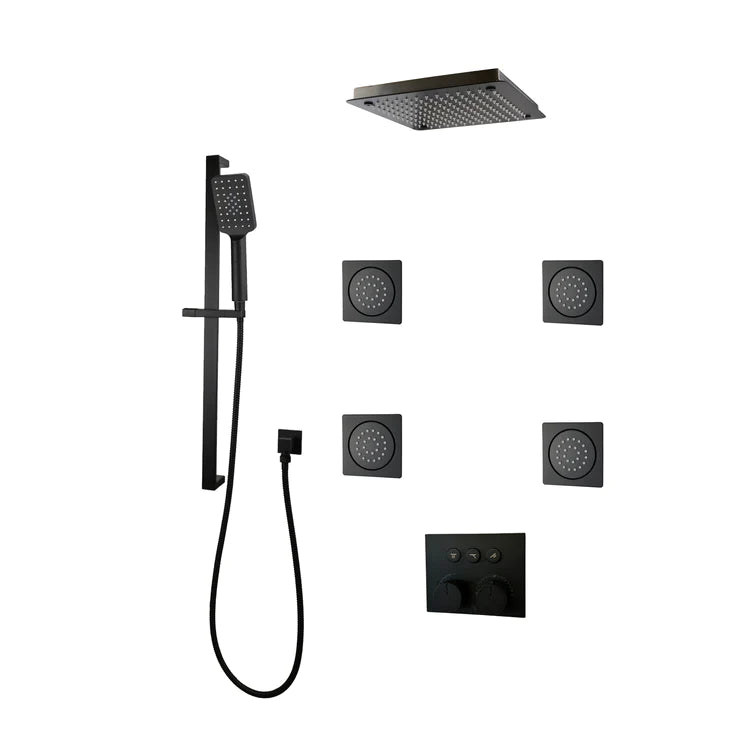 Three Way Thermostatic Shower System F59123 - W16ALB4 - Golzar Home
