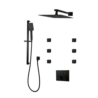 Three Way Thermostatic Shower System F59123 - W16ASB6 - Golzar Home