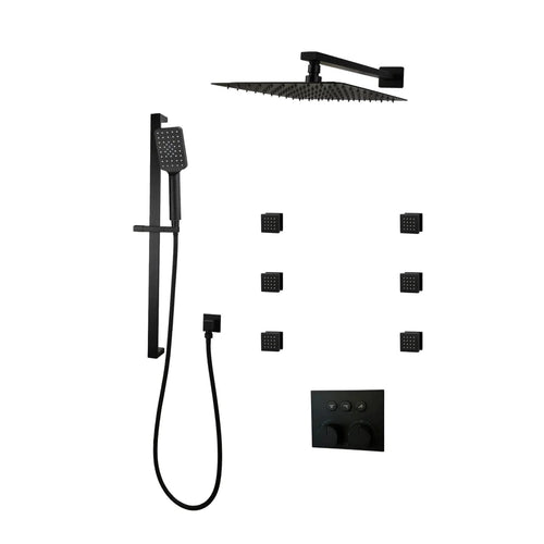 Three Way Thermostatic Shower System F59123-W16asb6 - Golzar Home