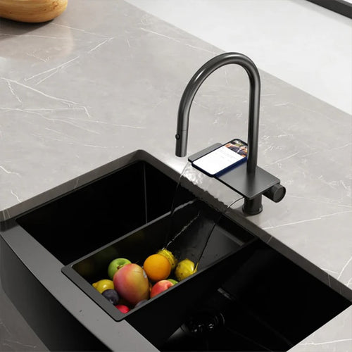 Tiffany Single Handle Pull-Down Spray Kitchen Faucet F27104 - Golzar Home