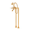 ROHL Exposed Floor Mount Tub Filler With Handshower & Floor Pillar Legs Or Supply Unions