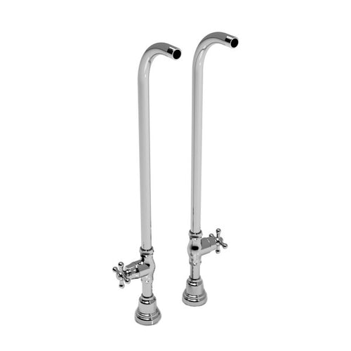 Riobel 30" Floor Mount Riser Pair With Stop Valves