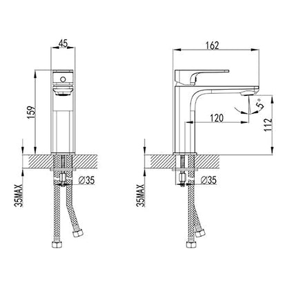 Tofino Single-Hole Bathroom Faucet By Visentin - Golzar Home