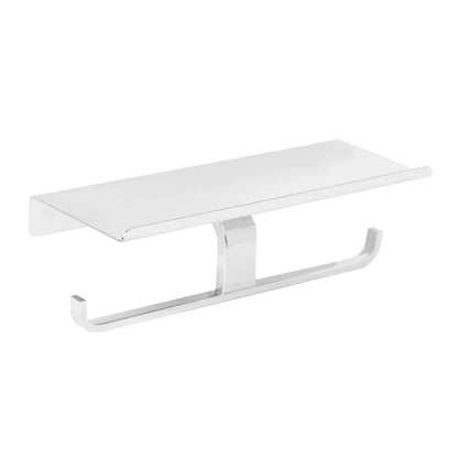 TOILET PAPER DOUBLE HOLDER WITH SHELF - Golzar Home