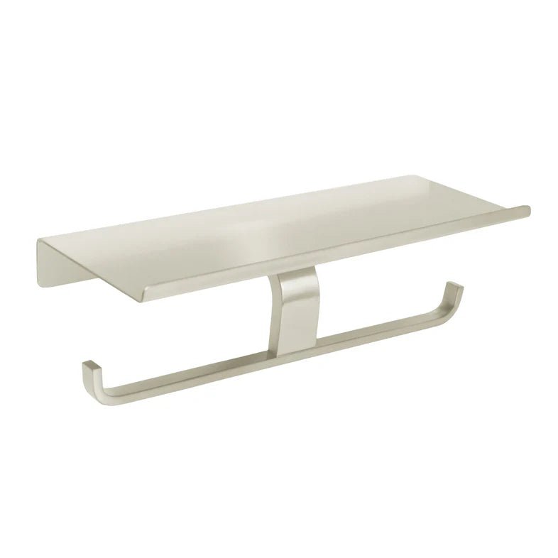 TOILET PAPER DOUBLE HOLDER WITH SHELF - Golzar Home