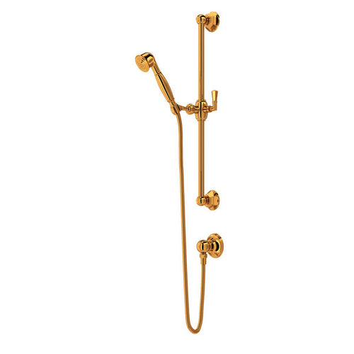 ROHL Handshower Set With 24" Slide Bar and Single Function Handshower