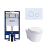 Toto Ap Wall Hung Toilet & In-Wall Tank System 1.28/0.9 Gpf Kit - Golzar Home