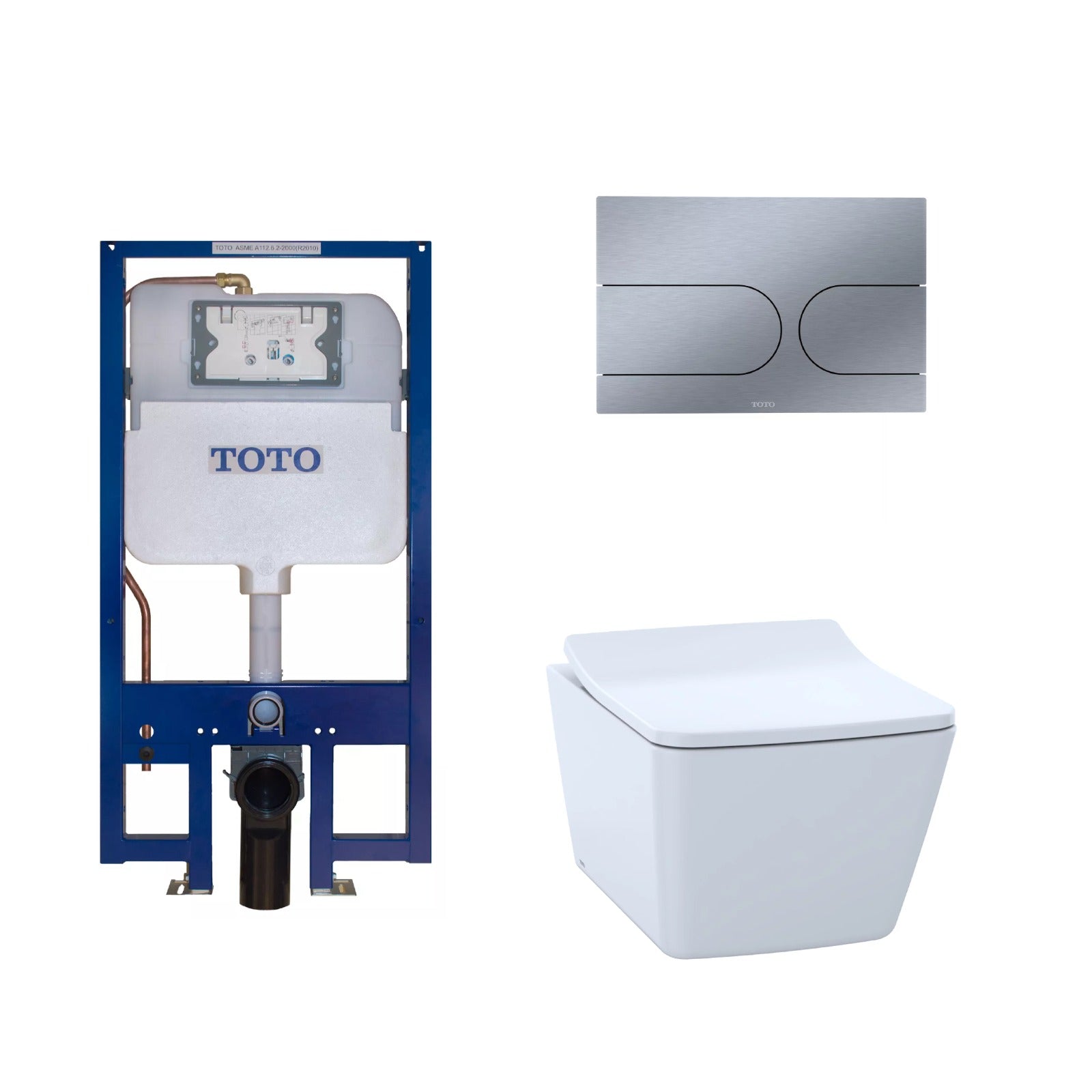 TOTO SP Wall Hung Toilet & In - wall Tank System 1.28/0.9 GPF - Golzar Home