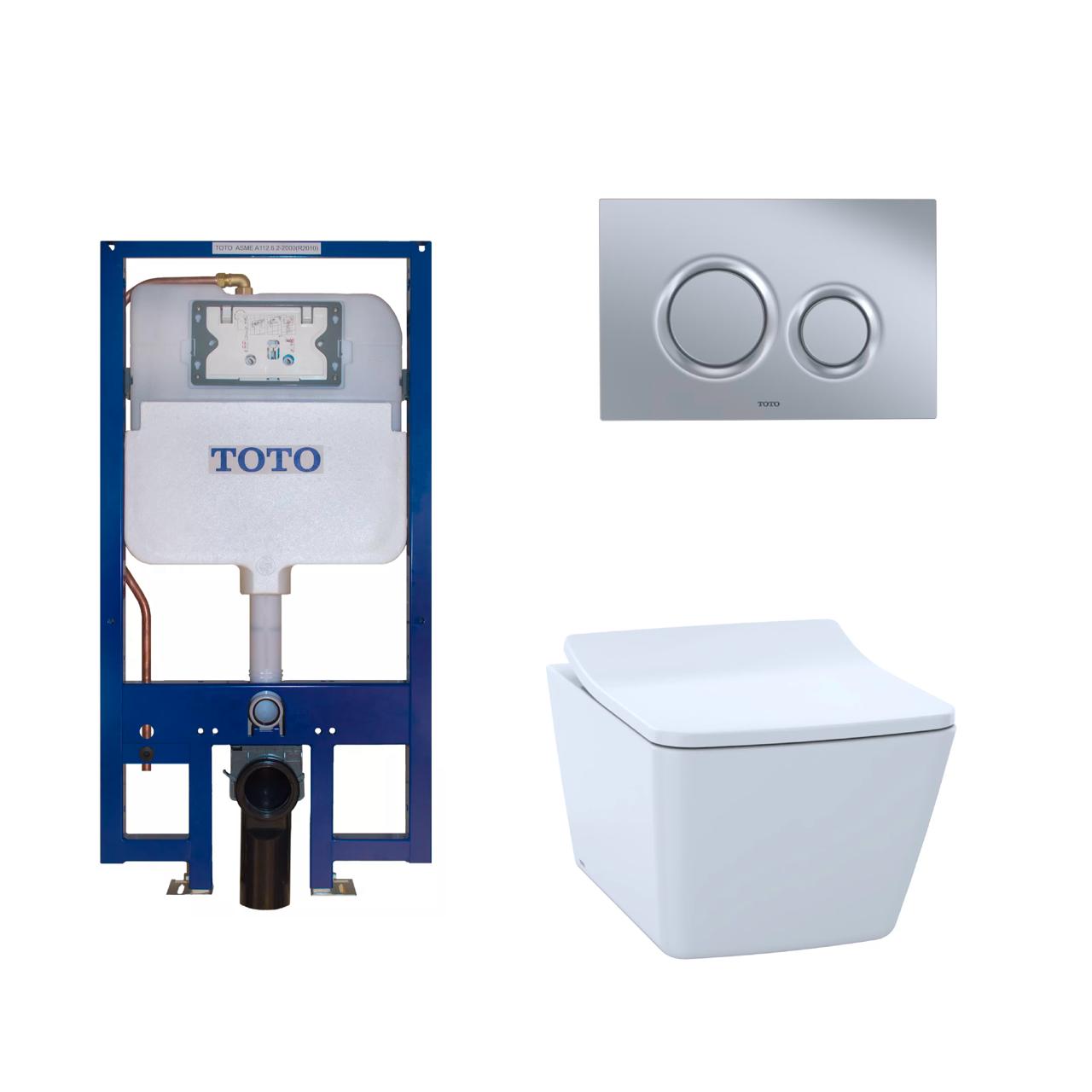 TOTO SP Wall Hung Toilet & In - wall Tank System 1.28/0.9 GPF - Golzar Home