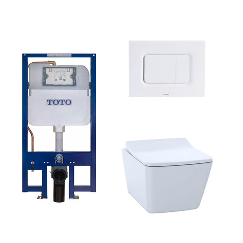 Toto Sp Wall Hung Toilet & In-Wall Tank System 1.28/0.9 Gpf - Golzar Home
