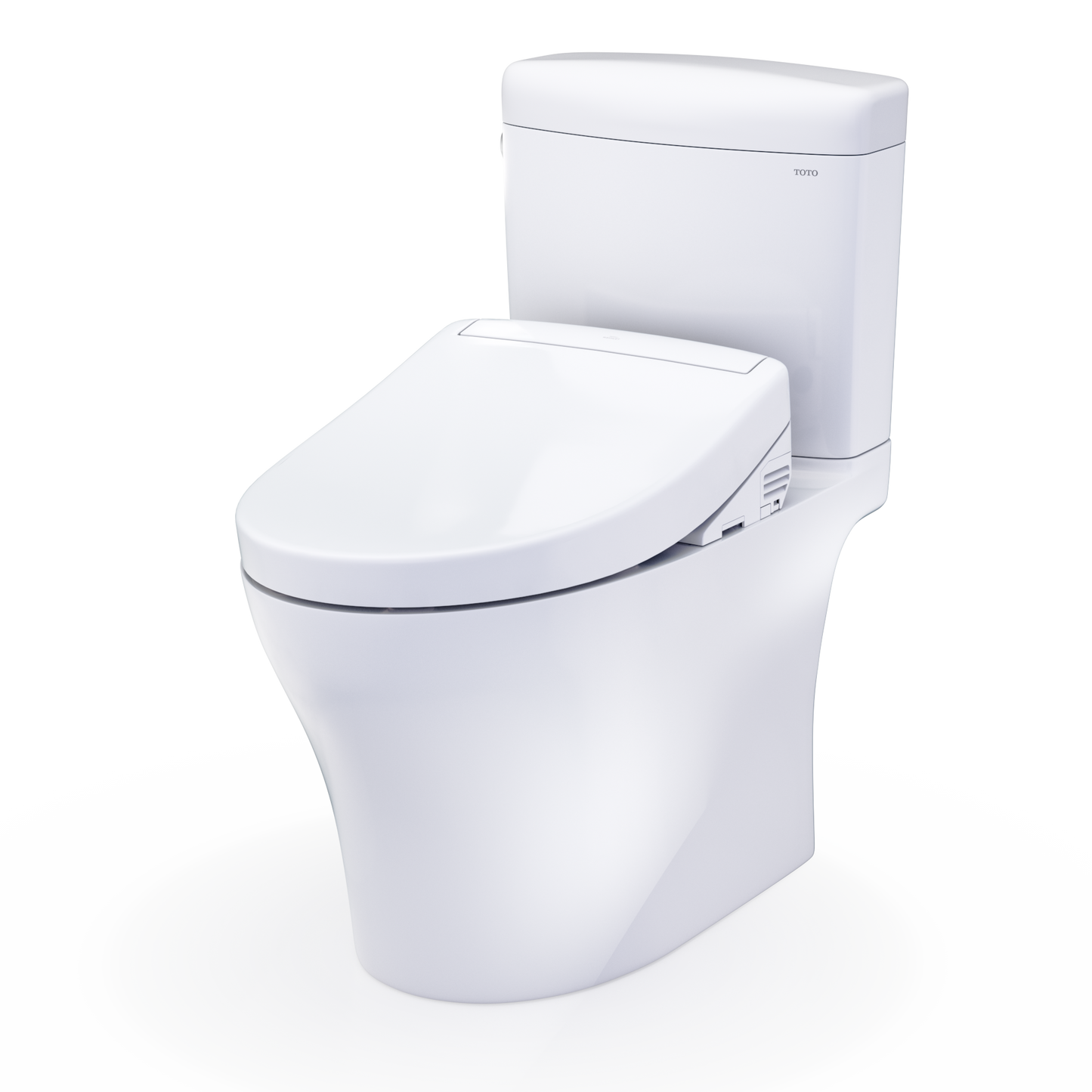 Toto Aquia® IV Cube Washlet®+ S5 Two-Piece Toilet - 1.28 Gpf