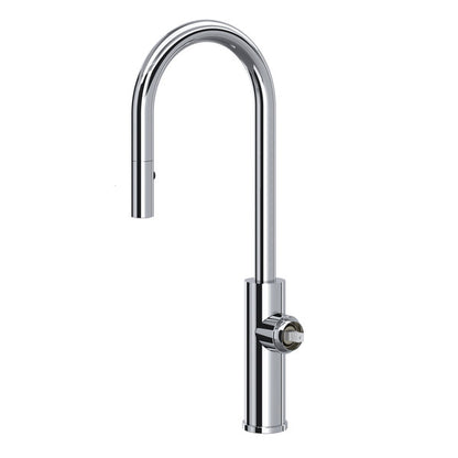ROHL Eclissi Pull-Down Bar & Food Prep Kitchen Faucet With C-Spout Less Handle