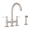 ROHL San Julio Bridge Kitchen Faucet With Side Spray