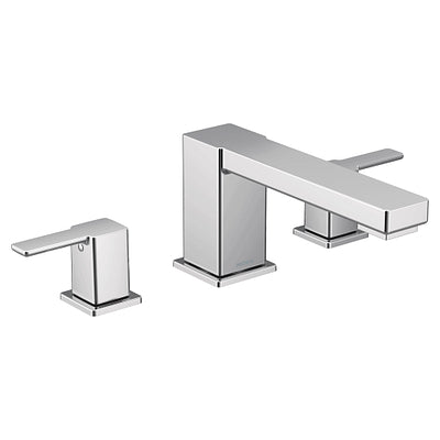 Moen 90 Degree Chrome two-handle high arc roman tub faucet