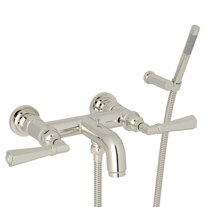 ROHL San Giovanni Wall Mount Exposed Tub Filler With Handshower