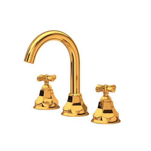 ROHL Palladian Widespread Bathroom Faucet With C-Spout
