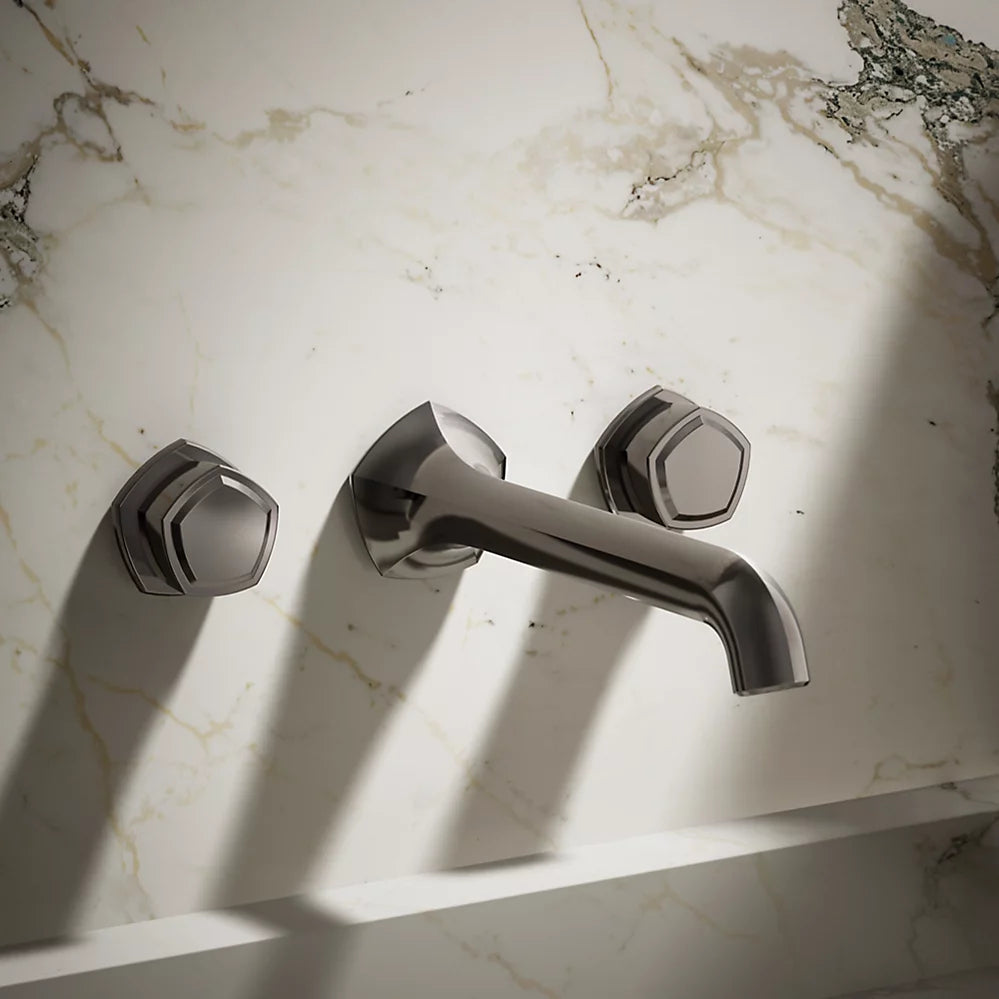 Occasion® Wall-mount bathroom sink faucet Knob handle trim, 1.2 gpm