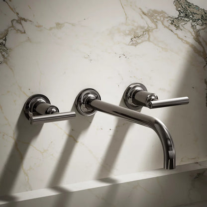 Purist® Wall-mount bathroom sink faucet trim with Lever handles, 1.2 gpm