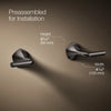 Occasion® Wall-mount bathroom sink faucet Lever handle trim, 1.2 gpm