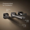 Parallel® Wall-mount bathroom sink faucet trim, 1.2 gpm