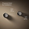 Occasion® Wall-mount bathroom sink faucet Knob handle trim, 1.2 gpm