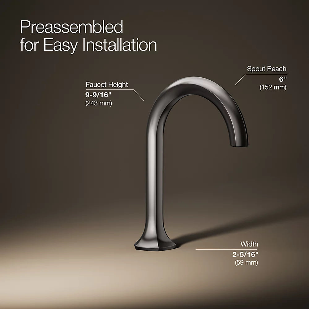 Occasion® Bathroom sink faucet spout with Cane design, 1.0 gpm