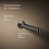 Components® Wall-mount bathroom sink faucet spout with Row design, 1.2 gpm