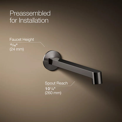 Components® Wall-mount bathroom sink faucet spout with Row design, 1.2 gpm