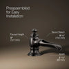 Artifacts® with Flume design Bathroom sink faucet spout with Flume design, 1.2 gpm