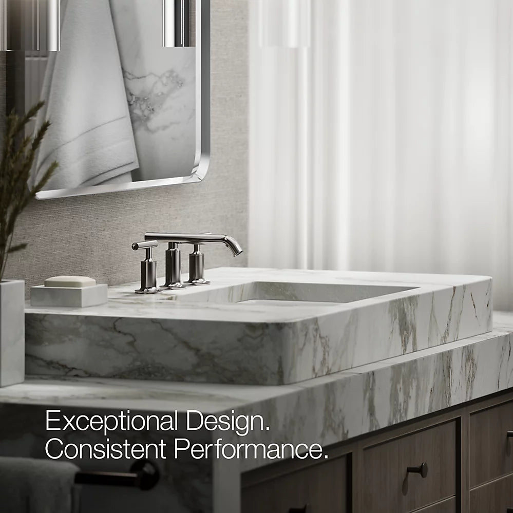 Purist® Widespread bathroom sink faucet with Lever handles, 1.2 gpm