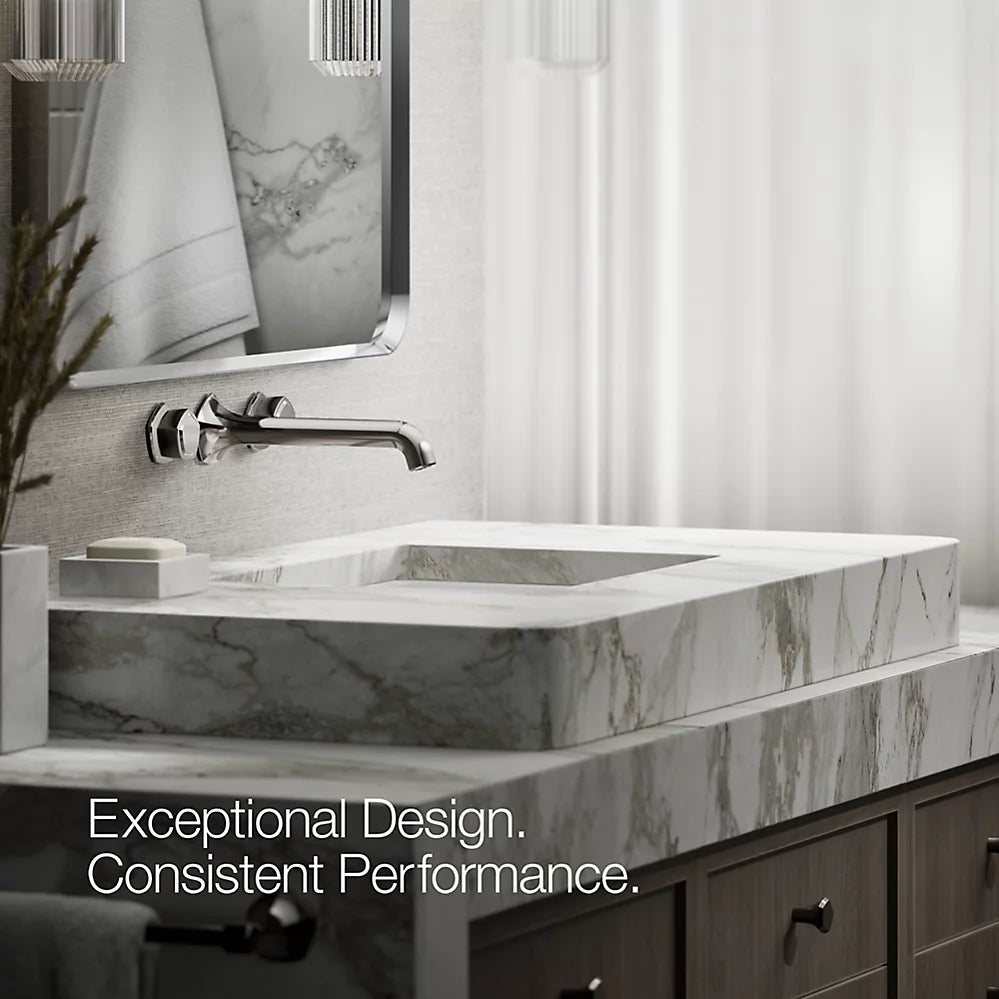 Occasion® Wall-mount bathroom sink faucet Knob handle trim, 1.2 gpm