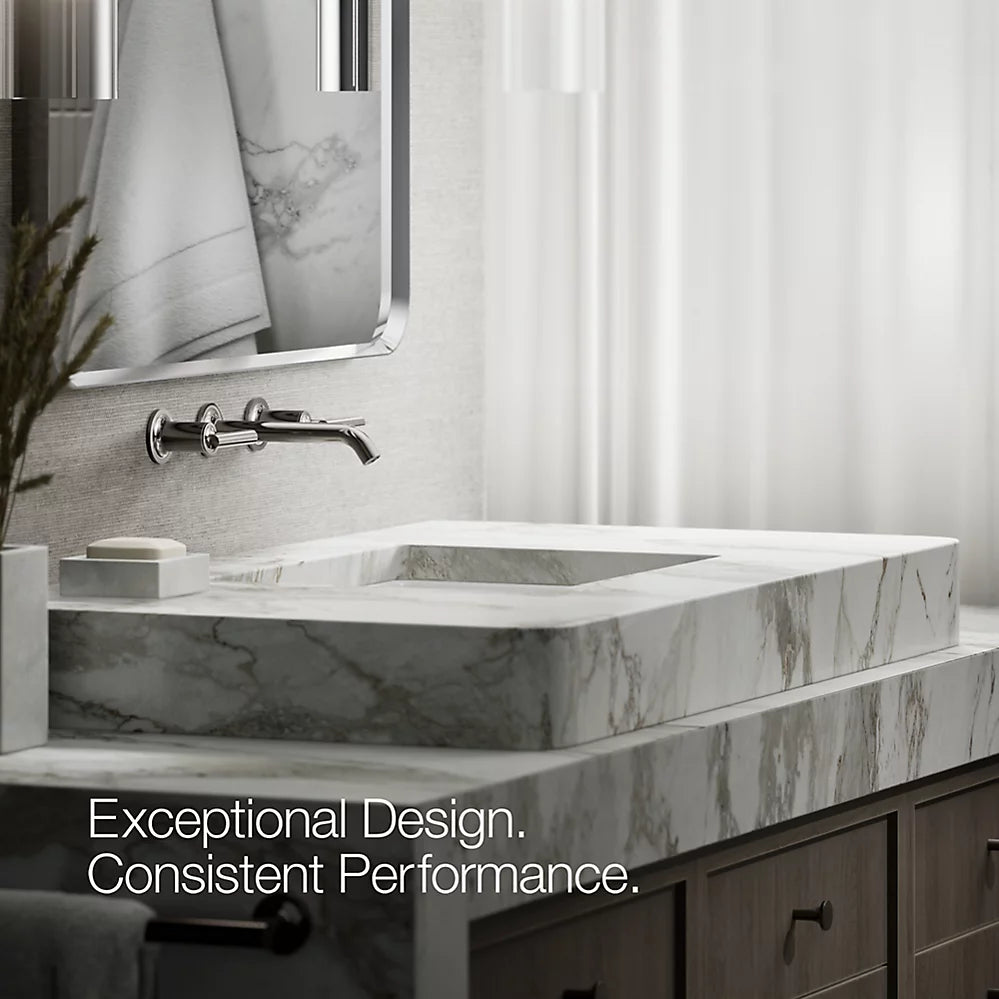 Purist® Wall-mount bathroom sink faucet trim with Lever handles, 1.2 gpm