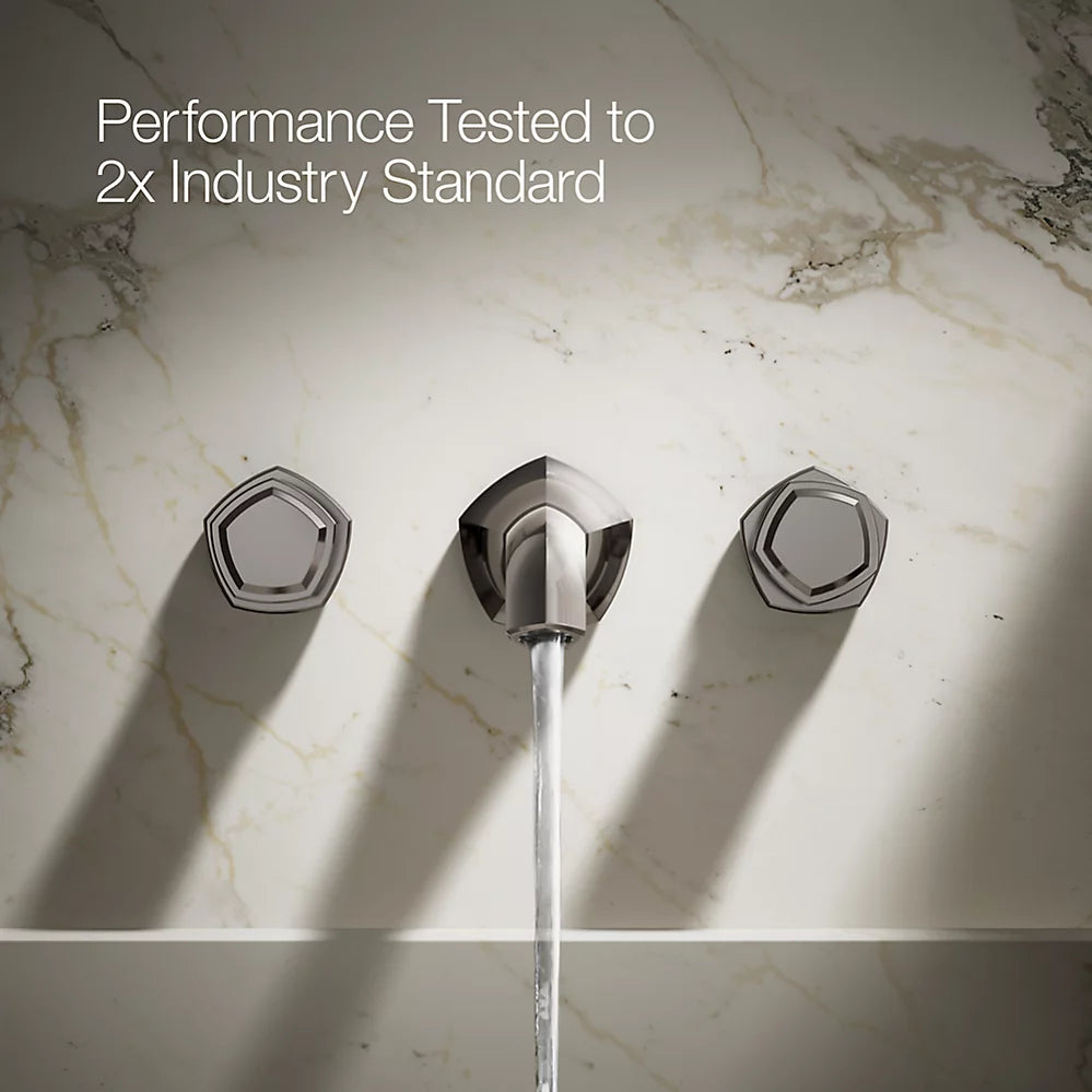 Occasion® Wall-mount bathroom sink faucet Knob handle trim, 1.2 gpm