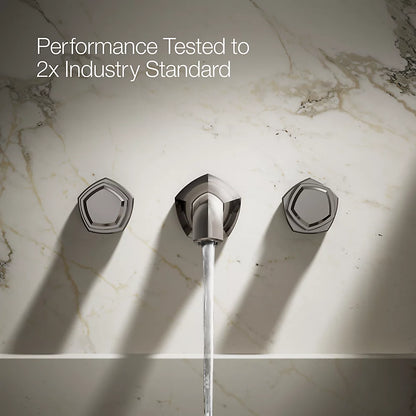 Occasion® Wall-mount bathroom sink faucet Knob handle trim, 1.2 gpm