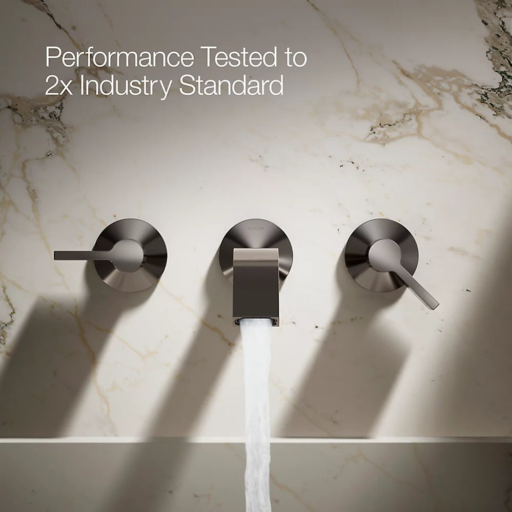 Components® Wall-mount bathroom sink faucet spout with Ribbon design, 1.2 gpm