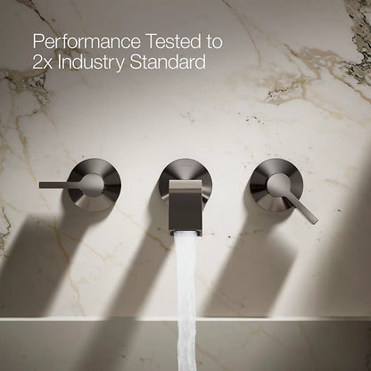 Components® Wall-mount bathroom sink faucet spout with Ribbon design, 1.2 gpm