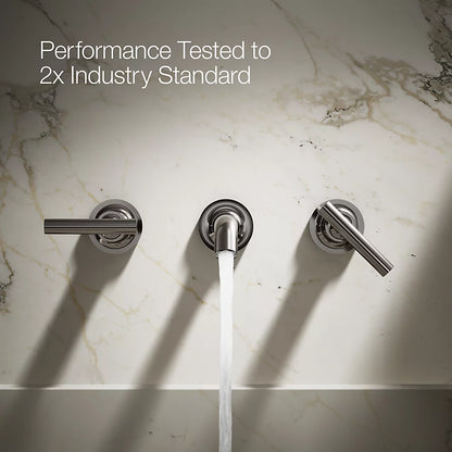 Purist® Wall-mount bathroom sink faucet trim with Lever handles, 1.2 gpm