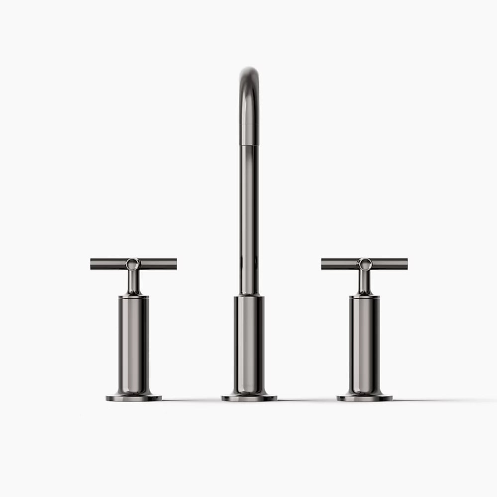 Purist® Widespread bathroom sink faucet with Cross handles, 1.2 gpm