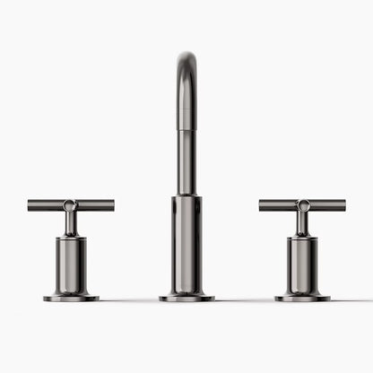 Purist® Widespread bathroom sink faucet with Cross handles, 1.2 gpm