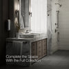Composed® Widespread bathroom sink faucet with Cross handles, 1.2 gpm