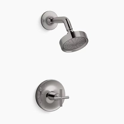 Purist® Rite-Temp® shower trim kit with cross handle, 1.75 gpm