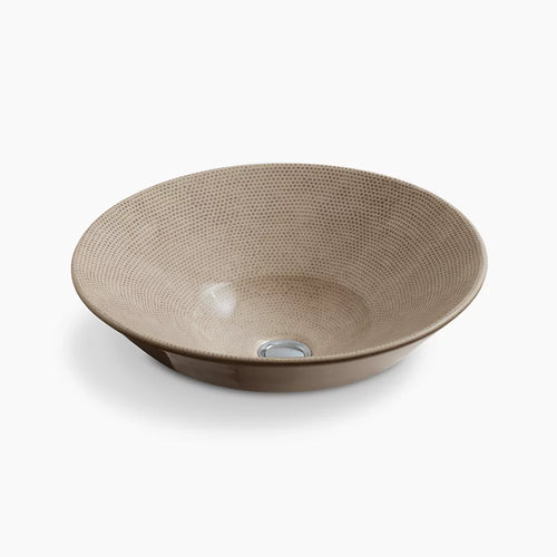 Conical Bell® 16-1/4" round vessel bathroom sink, no overflow