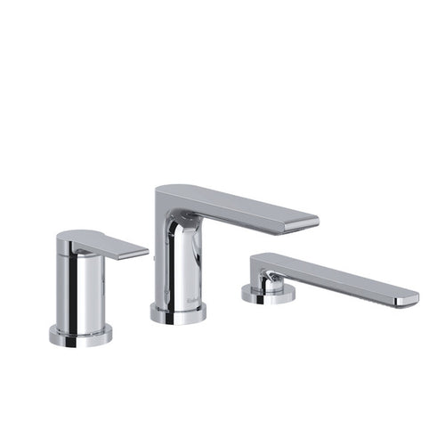 Riobel Fresk™ 3-Hole Pressure Balance Deck Mount Tub Filler Trim
