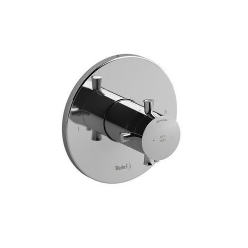 RIOBEL Edge 1/2" Thermostatic & Pressure Balance Trim With 2 Functions (No Share)