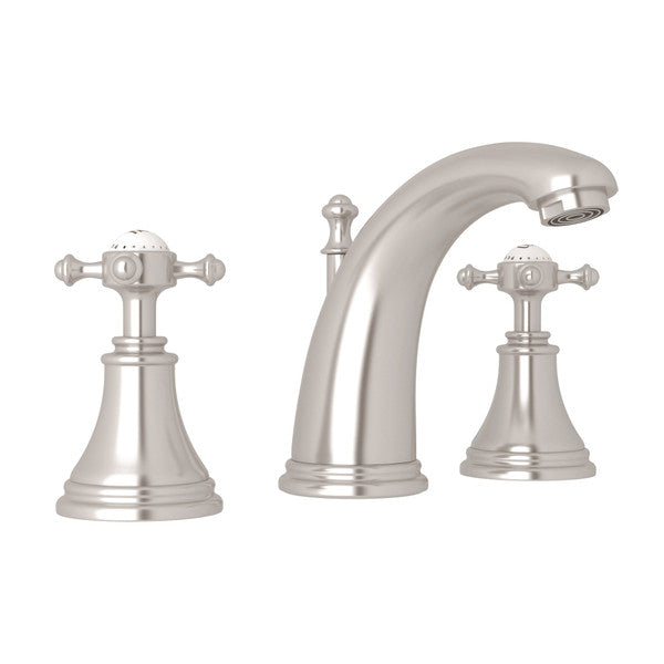 Perrin & Rowe Georgian Era High Neck Widespread Bathroom Faucet
