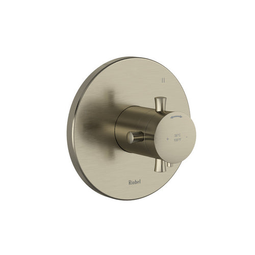RIOBEL Edge 1/2" Thermostatic & Pressure Balance Trim With 3 Functions (No Share)