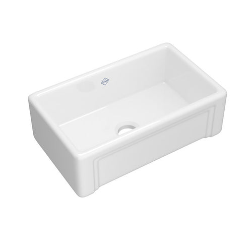 Shaws Egerton™ 30" Single Bowl Farmhouse Apron Front Fireclay Kitchen Sink